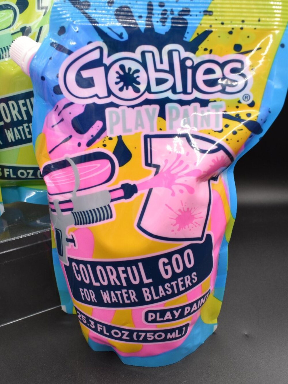 Goblies Play Paint Water Blaster Colorful Goo Refill Lot 750mL PINK